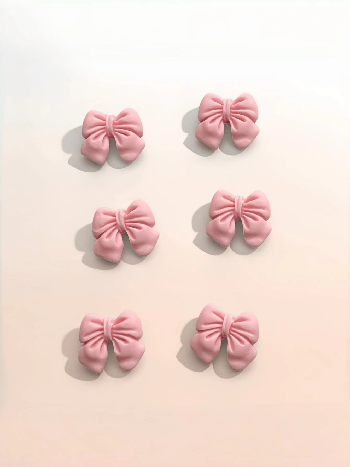 3Pcs/ 4Pcs/ 6Pcs Cute Pink Bowknot Car Air Vent Clip Decor Interior Accessories For Women Dashboard Ornament Gift
