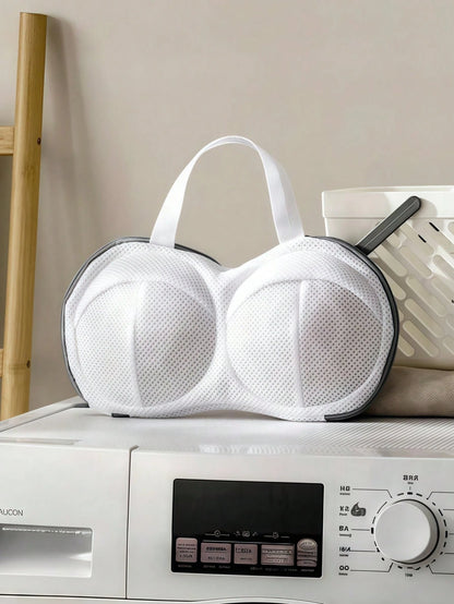 3pcs Bra Washing Bags, Machine Washable Bra Laundry Bag, Travel Anti-Deformation Lingerie Washing Bag And Room Service Organizer, Random Color