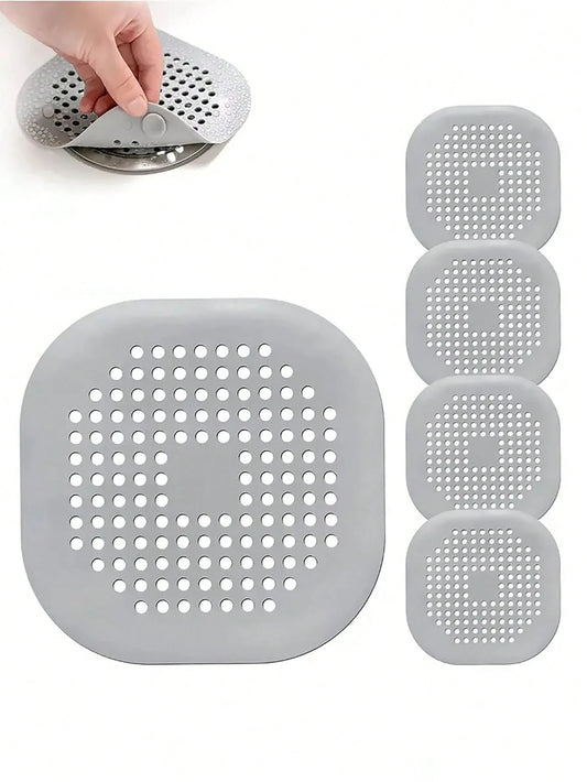 3pcs Drain Cover With Suction Cup Pad, Kitchen Bathroom Sink Strainer Hair Filter Home Bathroom Decor Fall Decor Back To School