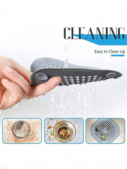 3pcs Drain Cover With Suction Cup Pad, Kitchen Bathroom Sink Strainer Hair Filter Home Bathroom Decor Fall Decor Back To School
