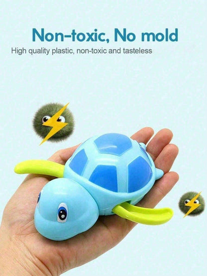 3pcs Funny Swimming Turtle Bath Toys – Perfect Gift For Toddlers Aged 2-6, Great Thanksgiving Present! Children's Bath Toys: Wind-Up Swimming Turtles, Suitable For Boys And Girls, Ideal For Baby Bath