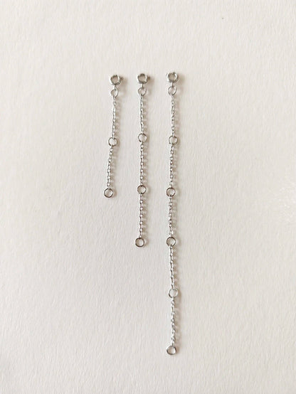 3pcs Gold Stainless Steel Extension Chain, Ideal For Jewelry Making Such As Bracelets And Anklets