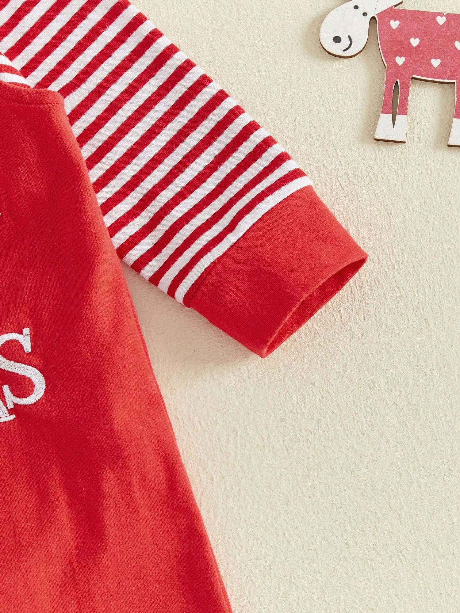 3Pcs Newborn Baby Boy Christmas Clothes Long Sleeve Striped Romper Tops + Suspender Pants + Hat 3M 6M 9M 12M 18M Infant Overalls Set