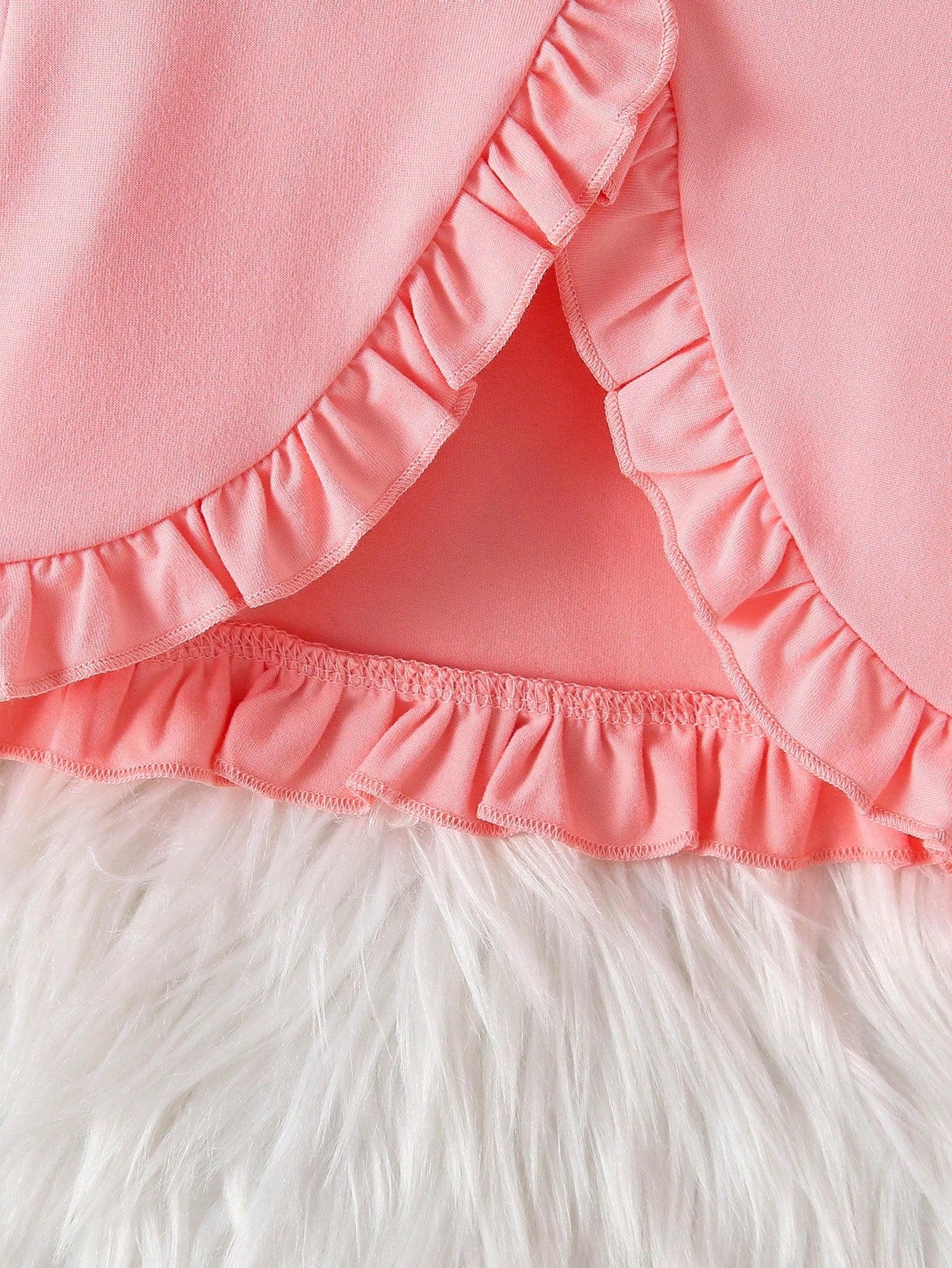 3pcs/Set Baby Girl Sweet Princess Style Pink Rose Floral Print Outfit, Ruffle Trim Long Sleeve Knit Cardigan + Big Bow Sleeveless Dress + Matching Oversized Headband, Soft Skin-Friendly Knit Fabric Lo