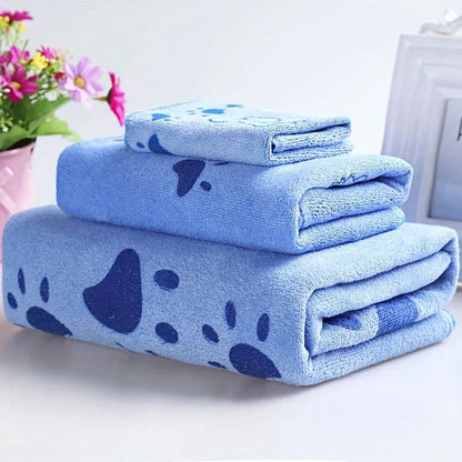 3pcs Soft Absorbent Cartoon Bath Towels: Small, Medium, Large- Perfect Choice