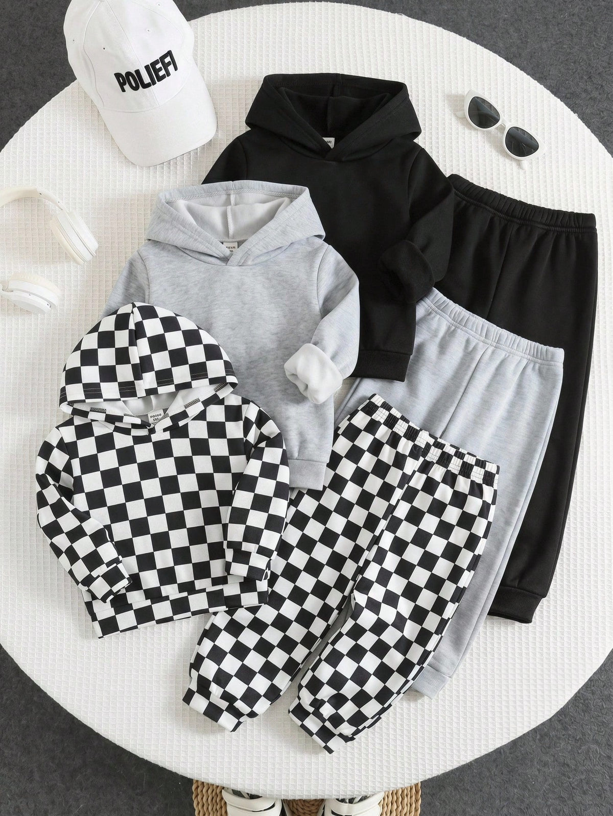 3pcs Young Boy Casual Elastic Waist Sweatpants, Kids Joggers All-Match Multi-Pack, Autumn/Winter
