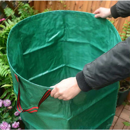 (3x300L) Garden Bags, Premium Garden Bags, Waterproof, Large Trash Bags With Handles, Foldable And Reusable, Large Capacity And Double Layer Bottom, UV Resistant