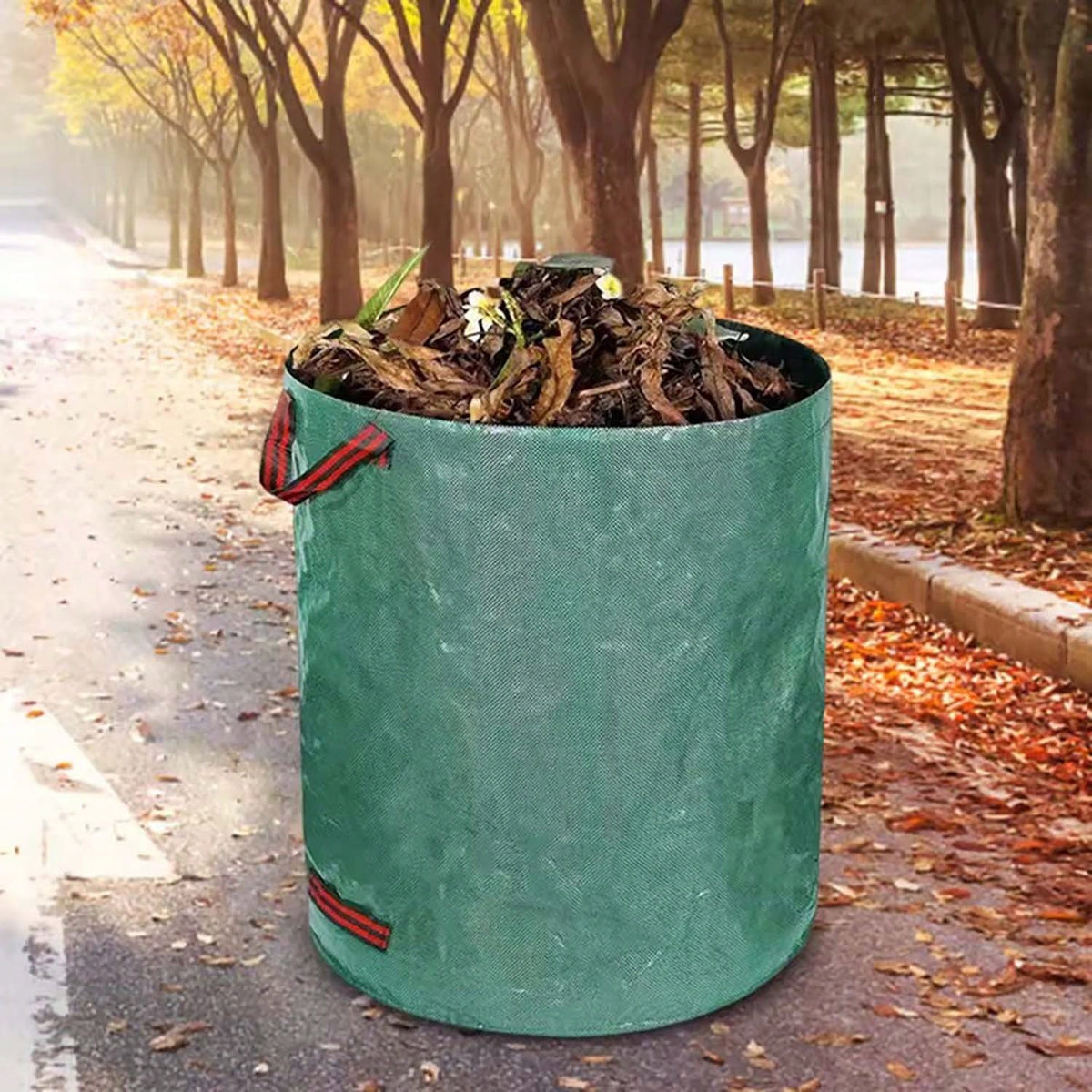 (3x300L) Garden Bags, Premium Garden Bags, Waterproof, Large Trash Bags With Handles, Foldable And Reusable, Large Capacity And Double Layer Bottom, UV Resistant