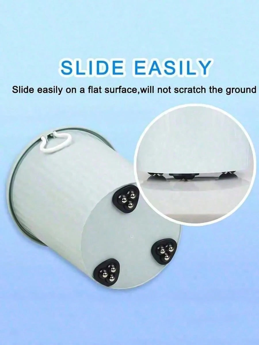 4/20pcs Self-Adhesive Wheels With Stainless Steel Ball Bearings- 360 Degree Swivel Kitchen Utensil Casters, Suitable For Home Decor, DIY Projects, Easy Installation, Compact Design, Sturdy Structure