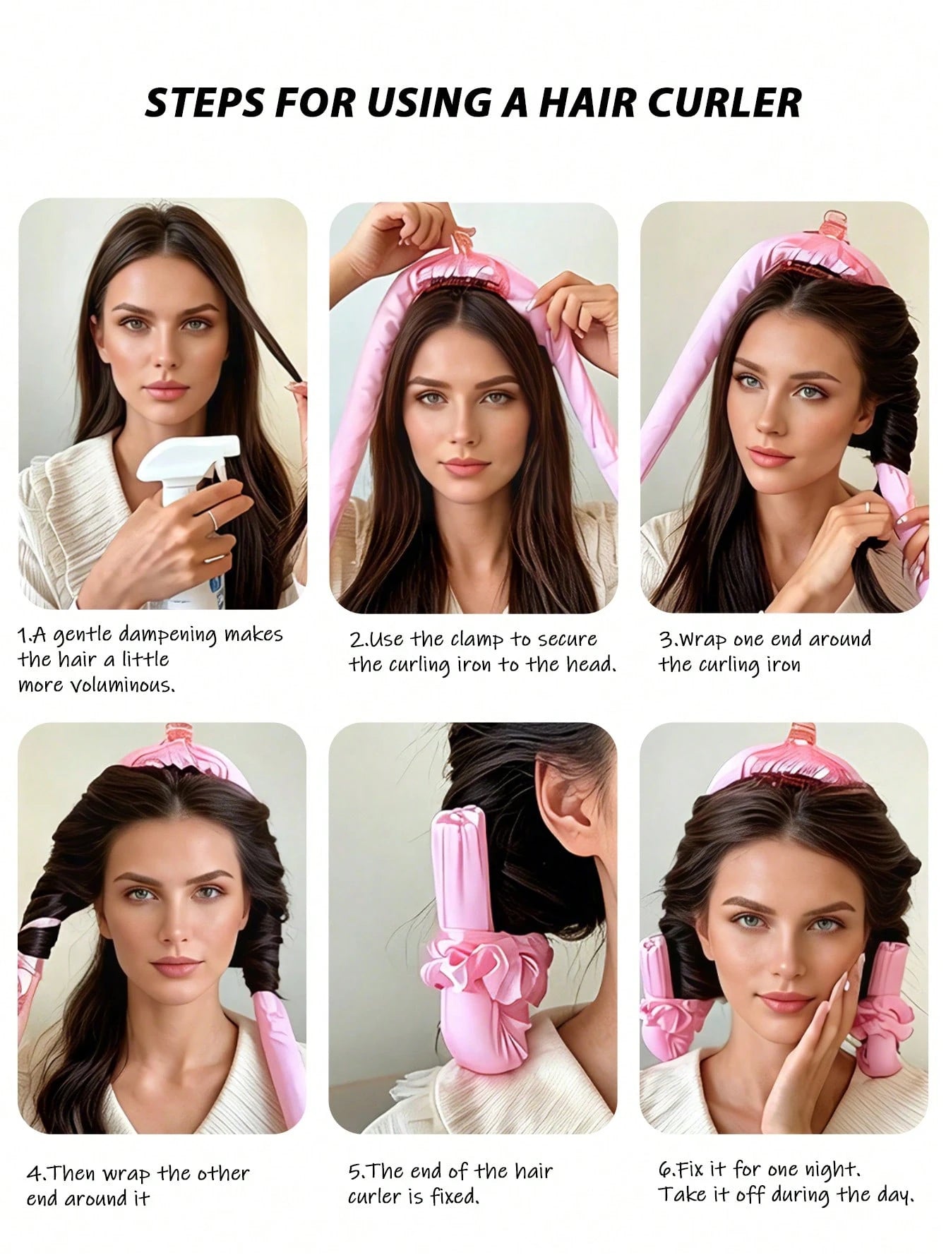 4/5/8pcs/Set Facial Beauty Massage Tool Set, Curling Tool Set, Gua Sha Roller, Facial Massager, Ice Facial Tool, Foam Hair Roller, Large Hair Scrunchie, Hair Clip, Women's Hair Styling Tool Set