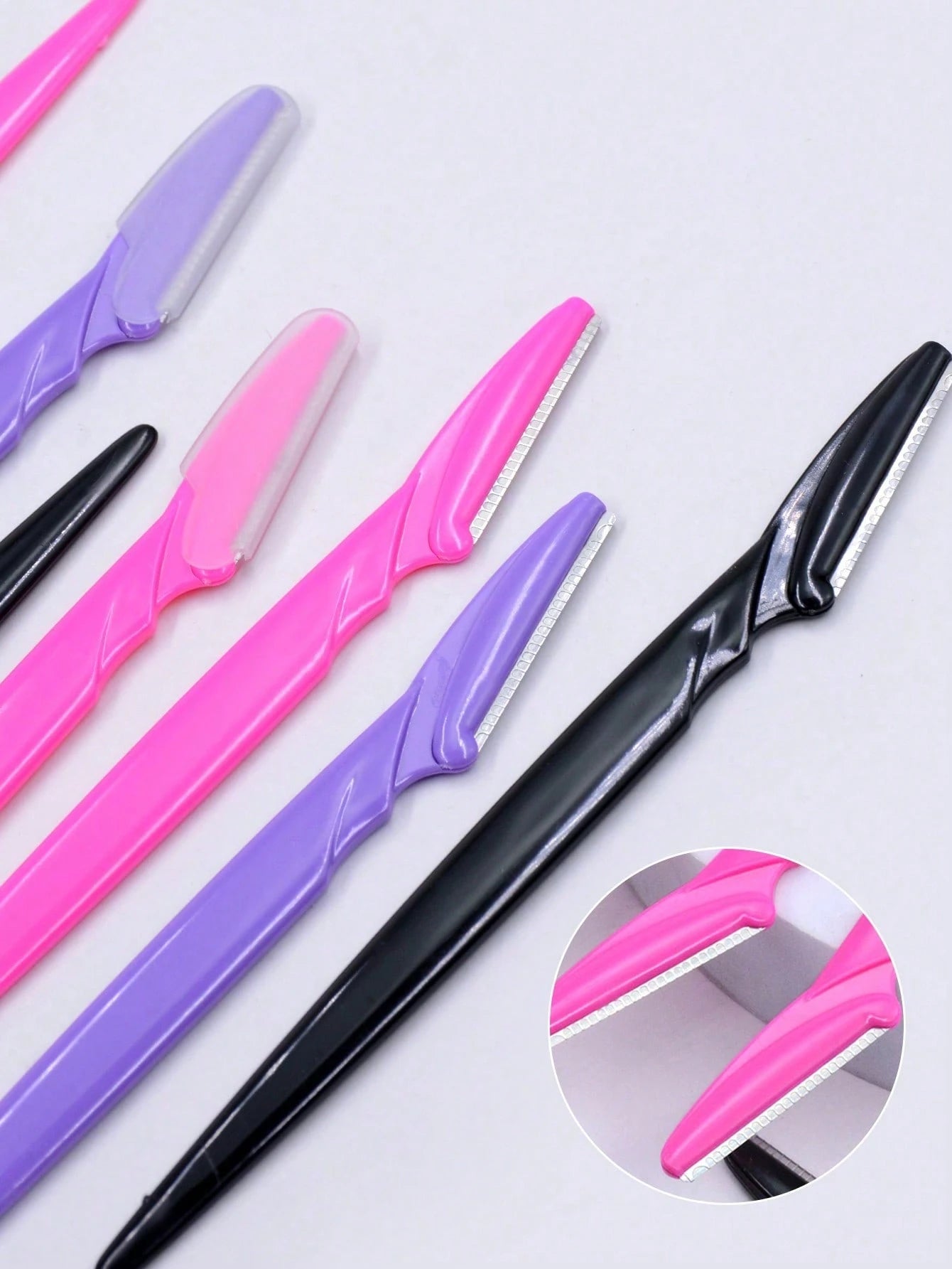 4/6/12/24pcs/30pcs Bottled Eyebrow Razor Set, Includes Storage Box, Facial Trimming Blades And Razors, Suitable For Facial And Body Hair Removal, Essential Hairdressing Product And Accessory For Barbe
