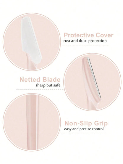 4/6/12/24pcs/30pcs Bottled Eyebrow Razor Set, Includes Storage Box, Facial Trimming Blades And Razors, Suitable For Facial And Body Hair Removal, Essential Hair Styling Product And Accessory For Barbe