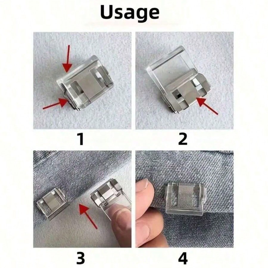 4/6pcs Shorten The Pants Legs With Invisible Fixing Clips, Prevent Dragging At The Bottom Of The Pants Legs, Hide The Buckle Leg Closure Device Without Seams, Prevent Pants Legs From Dragging The Floo