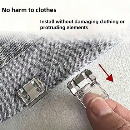 4/6pcs Shorten The Pants Legs With Invisible Fixing Clips, Prevent Dragging At The Bottom Of The Pants Legs, Hide The Buckle Leg Closure Device Without Seams, Prevent Pants Legs From Dragging The Floo