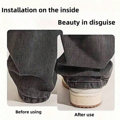 4/6pcs Shorten The Pants Legs With Invisible Fixing Clips, Prevent Dragging At The Bottom Of The Pants Legs, Hide The Buckle Leg Closure Device Without Seams, Prevent Pants Legs From Dragging The Floo