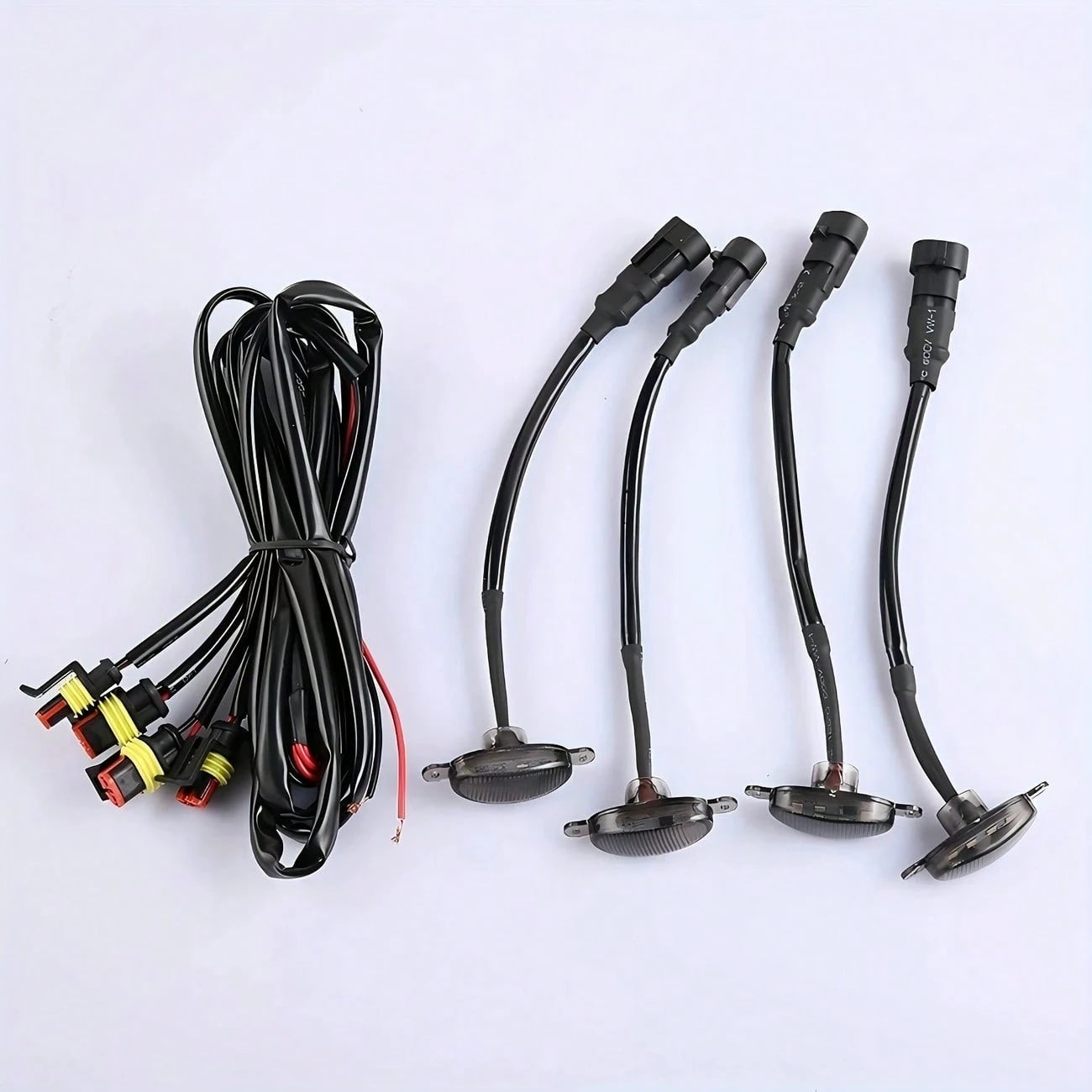 4 In 1 Car LED Grille Light, Amber LED Light, Hardwired DC12V, Car LED Accessory Light
