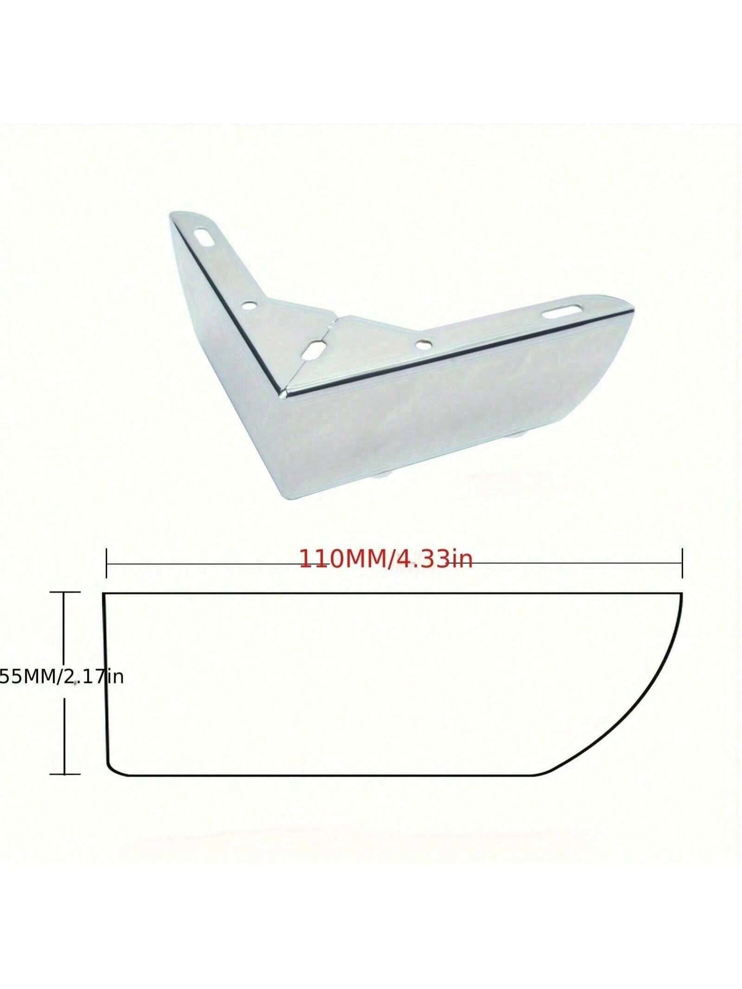 4 Pcs Durable Heavy-Duty Load-Bearing Metal Cabinet Legs, Three-Prong Triangular Sofa Legs, DIY Furniture Hardware Legs