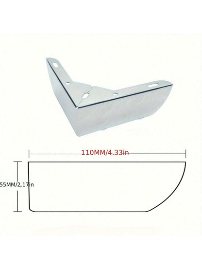 4 Pcs Durable Heavy-Duty Load-Bearing Metal Cabinet Legs, Three-Prong Triangular Sofa Legs, DIY Furniture Hardware Legs