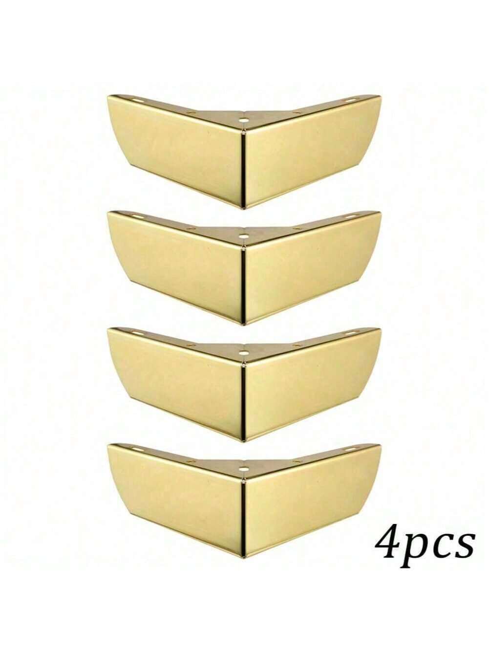 4 Pcs Durable Heavy-Duty Load-Bearing Metal Cabinet Legs, Three-Prong Triangular Sofa Legs, DIY Furniture Hardware Legs