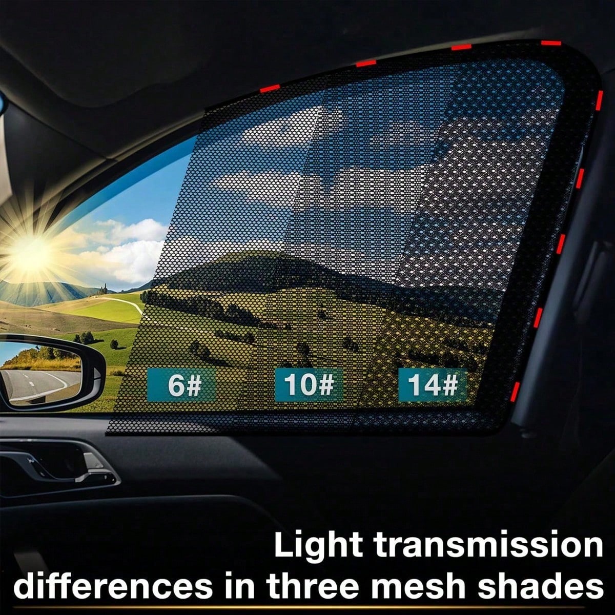 4 Pieces Magnetic Car Sun Blinds- Ultra Slim, UV & Thermal Insulation, Telescopic Side Window Sunshades, Mosquito Proof, Partia,Best Gifts For Friends, Graduation Gifts, Back-To-School Gifts, Christm