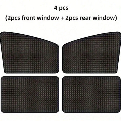 4 Pieces Magnetic Car Sun Blinds- Ultra Slim, UV & Thermal Insulation, Telescopic Side Window Sunshades, Mosquito Proof, Partia,Best Gifts For Friends, Graduation Gifts, Back-To-School Gifts, Christm