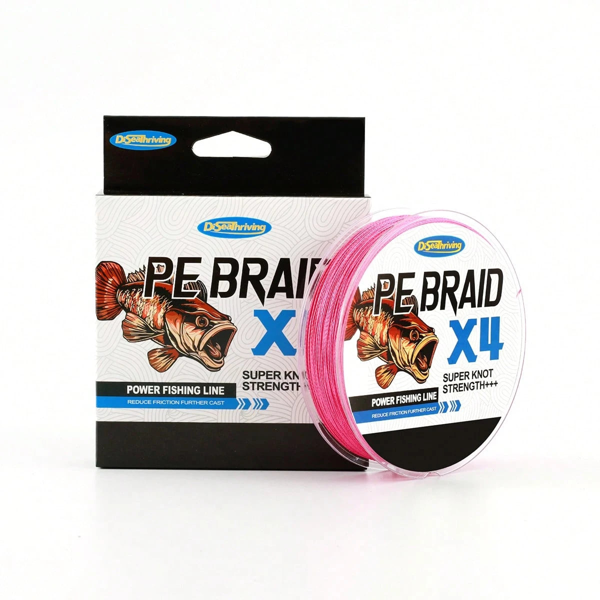 4-Strand Braided Fishing Line- Super Strong- Abrasion Resistant- Non-Stretch, Thickened Multi-Strand PE Braided Line, Fishing Tackle (Random Color)