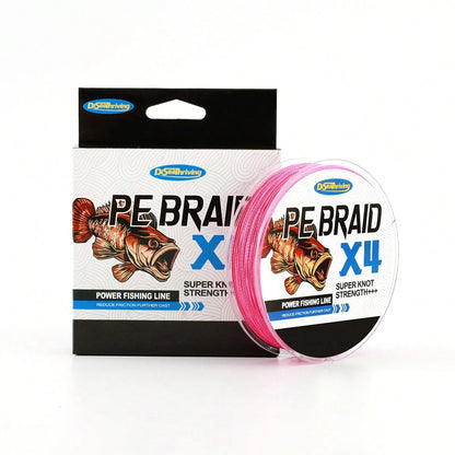 4-Strand Braided Fishing Line- Super Strong- Abrasion Resistant- Non-Stretch, Thickened Multi-Strand PE Braided Line, Fishing Tackle (Random Color)