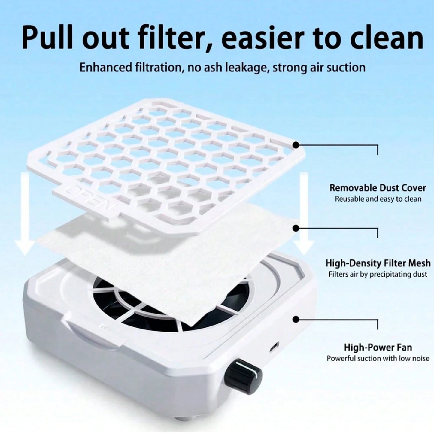 4000RPM Adjustable Suction Nail Dust Collector With 10 Filter Pads, Shiny Nail Sequin Powder Collector, Professional Nail Art Tool For Acrylic Nails, 2 Styles Available- Christmas & Valentine's Day G