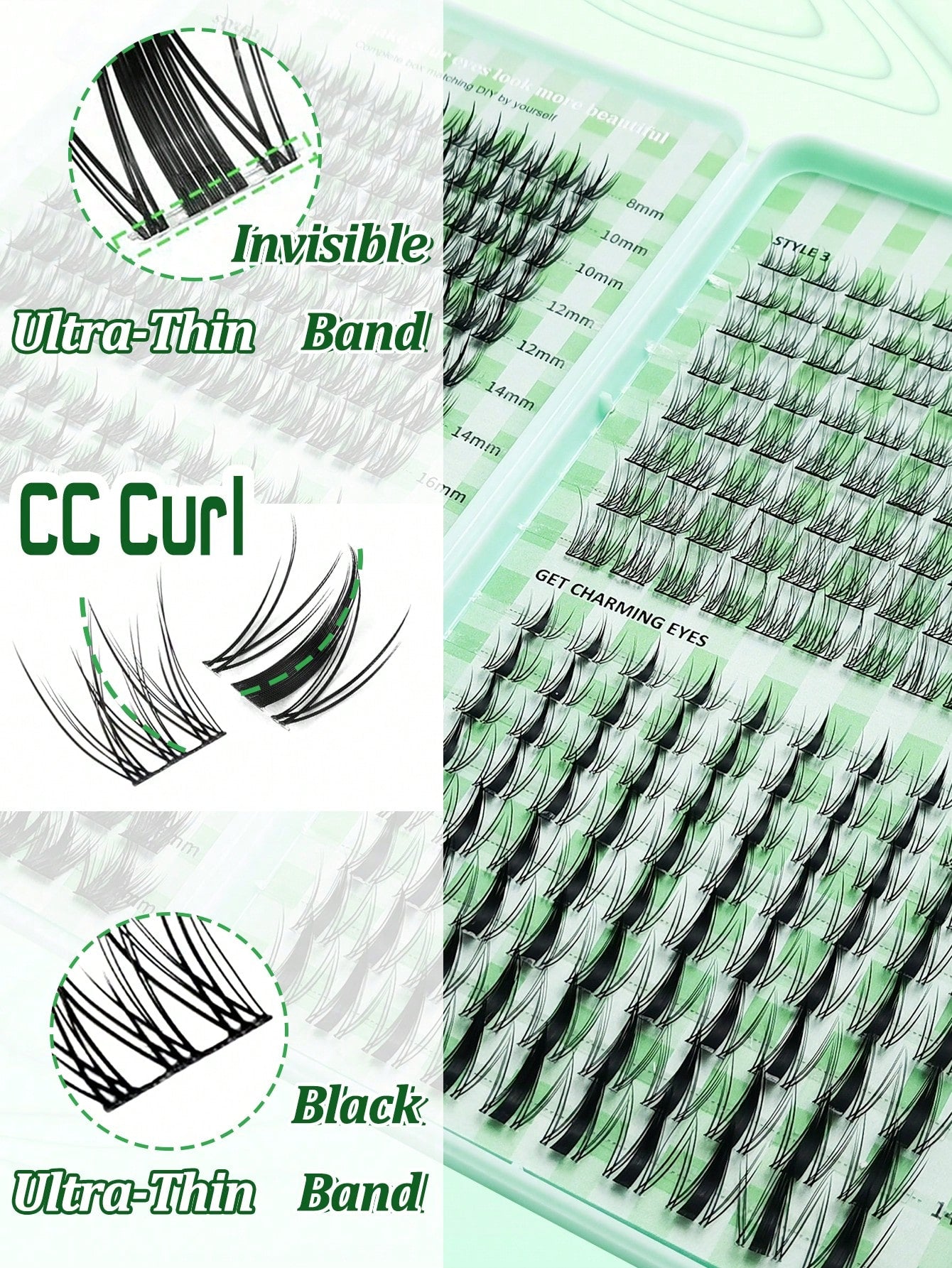 400pcs Lashes Book, C-Curling, Large Quantity, Best Quality With Lowest Price,New DIY Eyelashes, Fluffy Soft,3D Faux Mink False Eyelashes, Makeup,Extension Eye Lashes, Short Eyelashes,DIY Light Eyelas