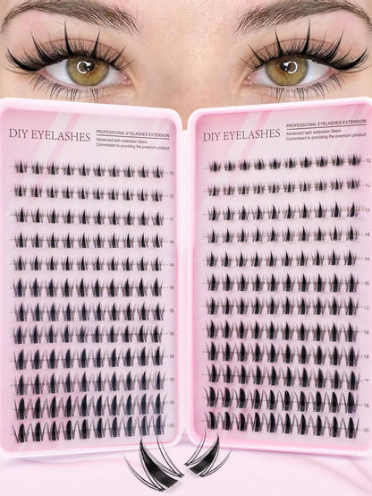 400pcs Lashes Book, C-Curling, Large Quantity, Best Quality With Lowest Price,New DIY Eyelashes, Fluffy Soft,3D Faux Mink False Eyelashes, Makeup,Extension Eye Lashes, Short Eyelashes,DIY Light Eyelas