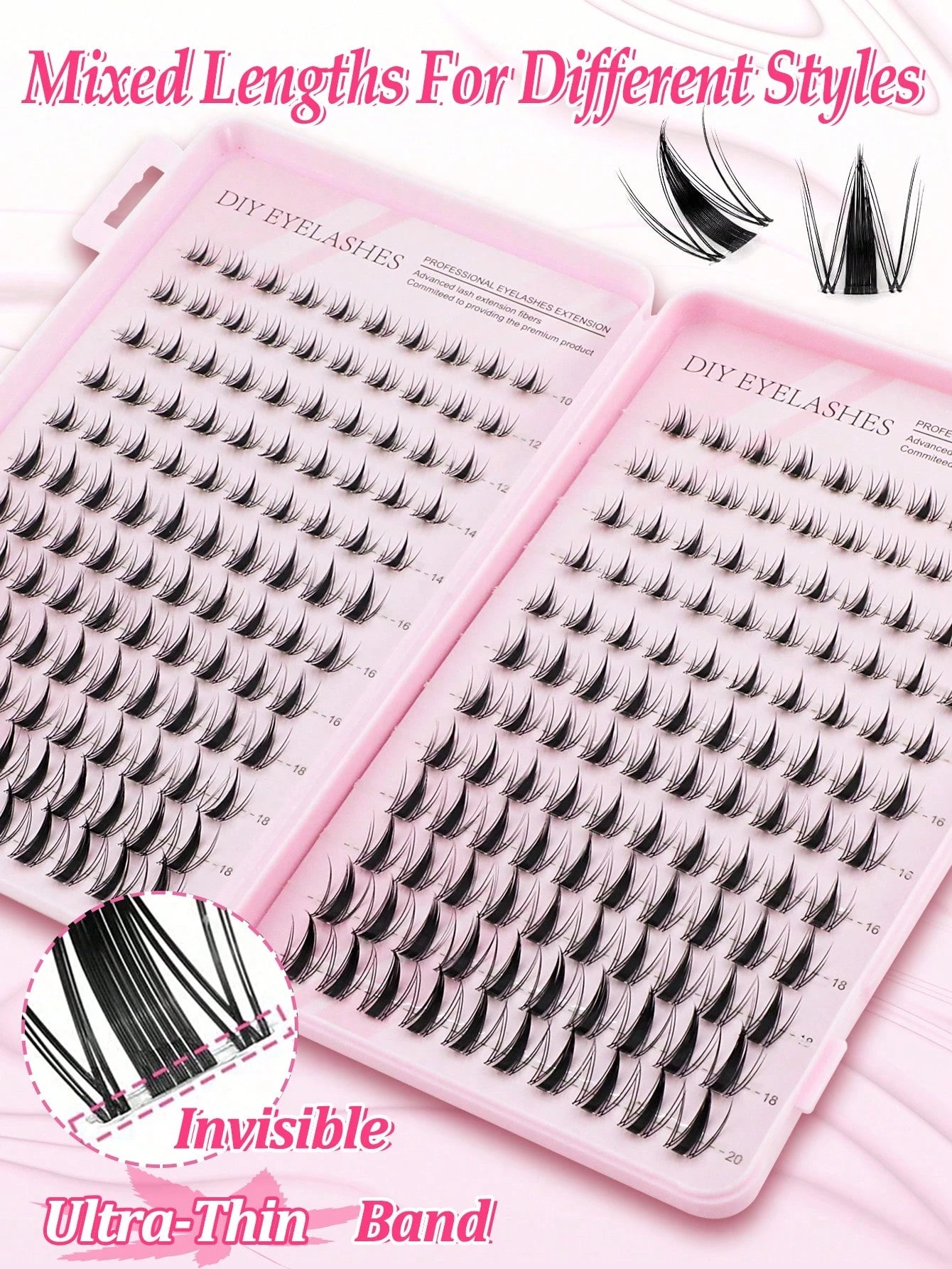 400pcs Lashes Book, C-Curling, Large Quantity, Best Quality With Lowest Price,New DIY Eyelashes, Fluffy Soft,3D Faux Mink False Eyelashes, Makeup,Extension Eye Lashes, Short Eyelashes,DIY Light Eyelas
