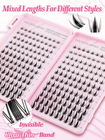 400pcs Lashes Book, C-Curling, Large Quantity, Best Quality With Lowest Price,New DIY Eyelashes, Fluffy Soft,3D Faux Mink False Eyelashes, Makeup,Extension Eye Lashes, Short Eyelashes,DIY Light Eyelas