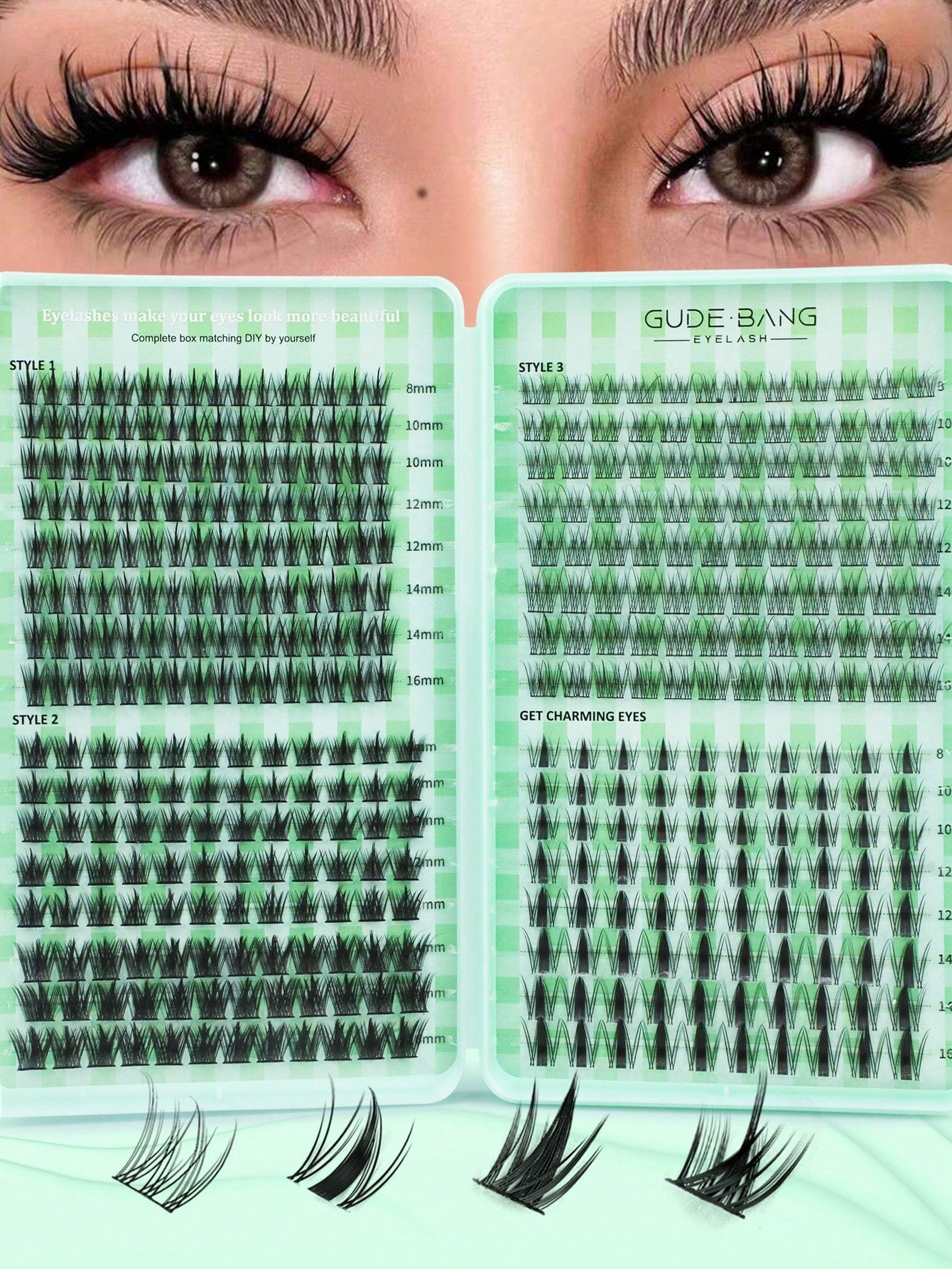 400pcs Lashes Book, C-Curling, Large Quantity, Best Quality With Lowest Price,New DIY Eyelashes, Fluffy Soft,3D Faux Mink False Eyelashes, Makeup,Extension Eye Lashes, Short Eyelashes,DIY Light Eyelas