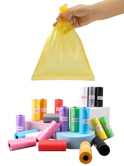 45pcs/3 Rolls Disposable Diaper Bags + 1pc Storage Box, Convenient For Outdoor Baby Stroller, Car, Living Room, Bathroom, Nursery Cleaning