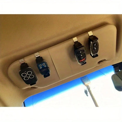 47-68mm Universal Car Visor Clip Holder, Suitable For Garage Door Remote Control, Quick Installation, ABS Material