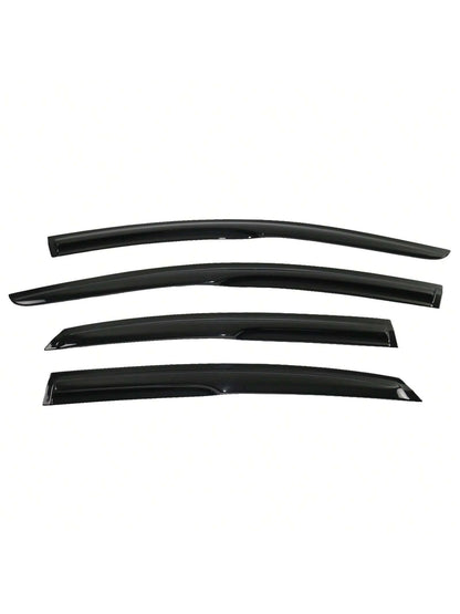 4PC Set Window Visors For 2015-2019 Hyundais' Sonata, Smoked Aero JDM Wind Deflectors Stick On Sun Rain Wind Window Guards, An Ideal Valentine Gift For The Holiday Road Trips