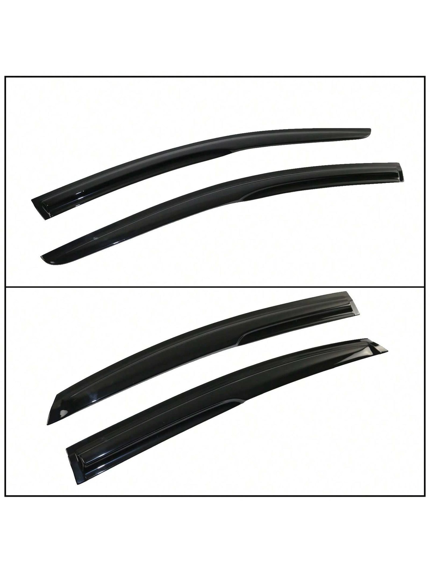 4PC Set Window Visors For 2015-2019 Hyundais' Sonata, Smoked Aero JDM Wind Deflectors Stick On Sun Rain Wind Window Guards, An Ideal Valentine Gift For The Holiday Road Trips
