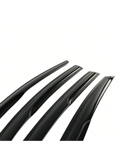 4PC Set Window Visors For 2015-2019 Hyundais' Sonata, Smoked Aero JDM Wind Deflectors Stick On Sun Rain Wind Window Guards, An Ideal Valentine Gift For The Holiday Road Trips