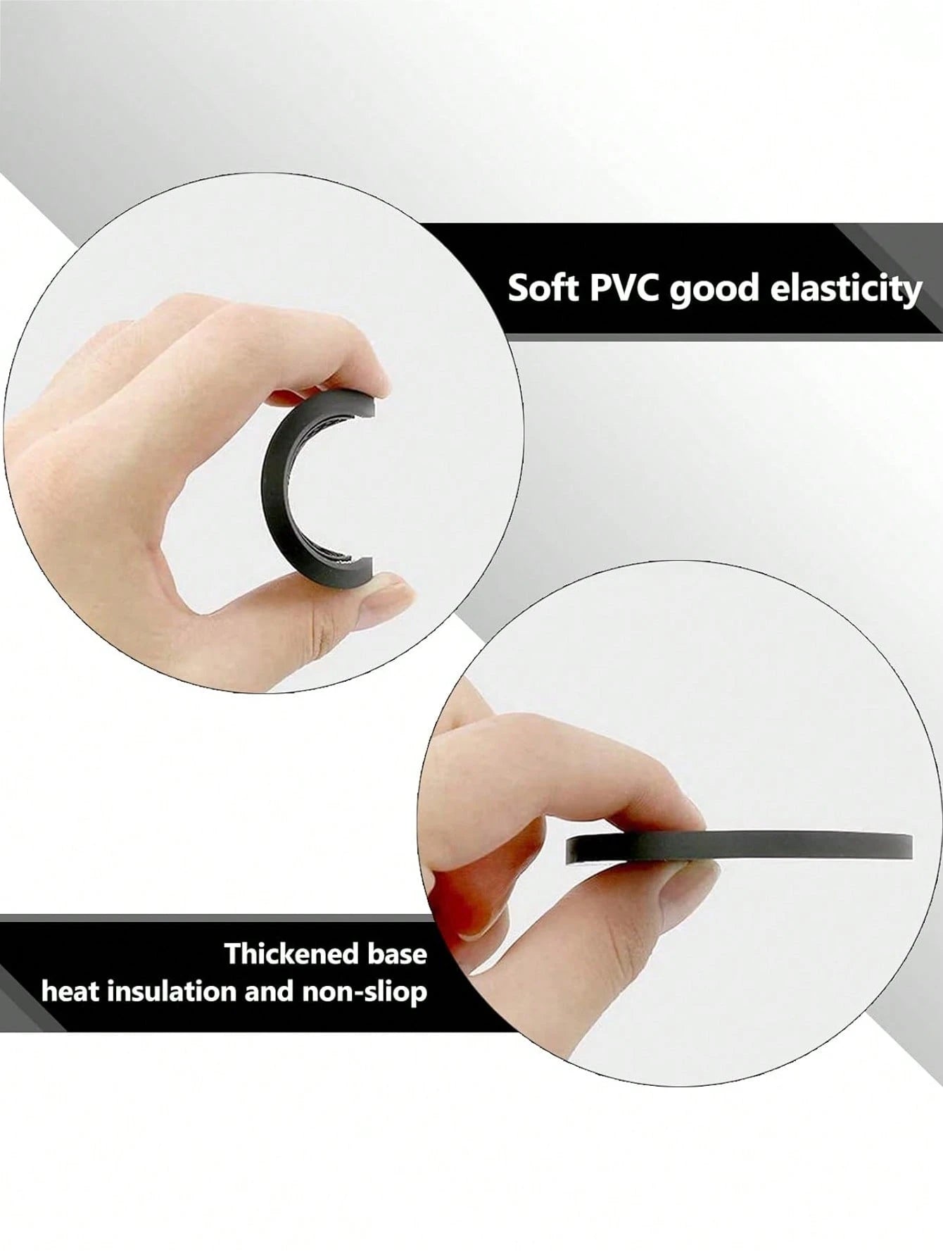 4pcs/2pcs/1pc Universal Car Anti-Slip Cup Holder Mat, Embedded Silicone Cup Pad, Car Interior Accessory Set (7cm/2.75 Inch)