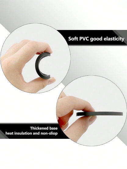 4pcs/2pcs/1pc Universal Car Anti-Slip Cup Holder Mat, Embedded Silicone Cup Pad, Car Interior Accessory Set (7cm/2.75 Inch)