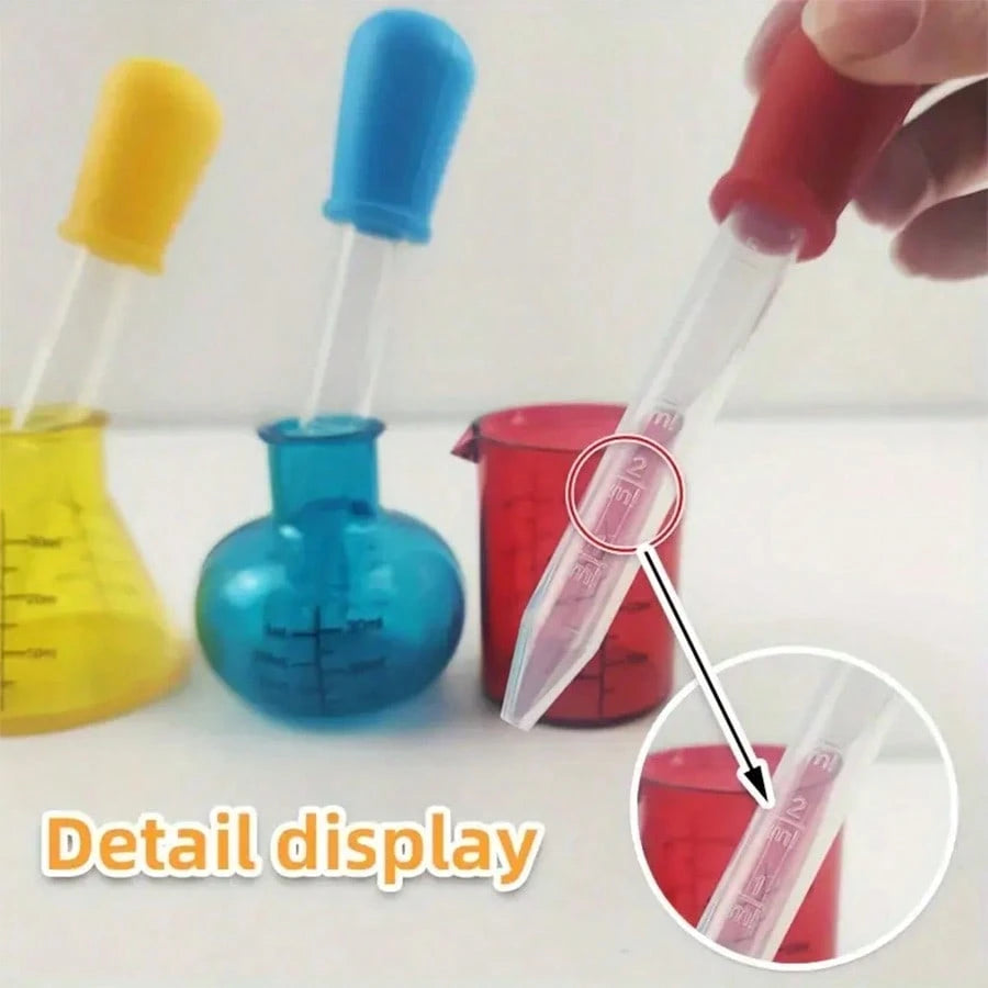4pcs/8pcs Mini Measuring Cups Learning Set- Cultivate Science Skills Through Precise Measurement & Engaging Sensory Experience- Ideal For Early Education Development & Chemistry Exploration,Supermar