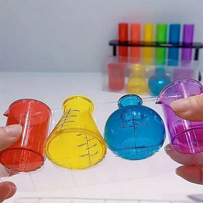 4pcs/8pcs Mini Measuring Cups Learning Set- Cultivate Science Skills Through Precise Measurement & Engaging Sensory Experience- Ideal For Early Education Development & Chemistry Exploration,Supermar