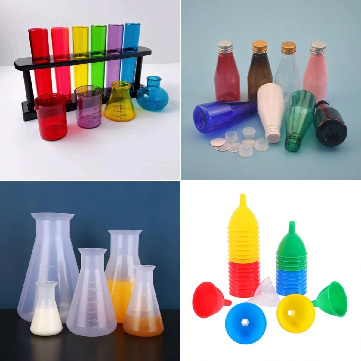 4pcs/8pcs Mini Measuring Cups Learning Set- Cultivate Science Skills Through Precise Measurement & Engaging Sensory Experience- Ideal For Early Education Development & Chemistry Exploration,Supermar