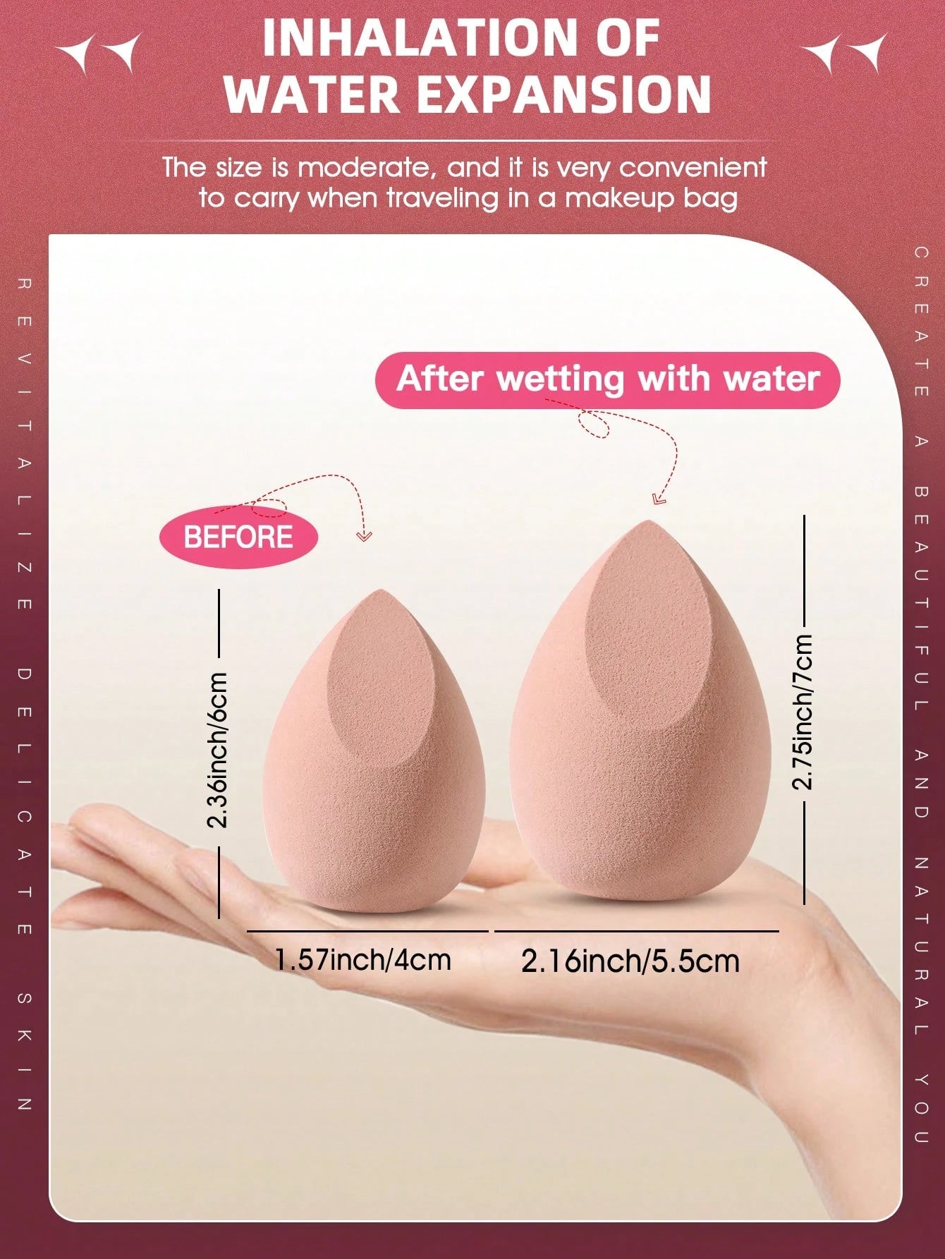 4pcs Egg-Shaped Makeup Sponge Set, Wet & Dry Dual Use, Suitable For Foundation, Concealer, Loose Powder, Portable Bedroom Vanity Travel Essential, Women's Christmas Holiday Gift, Affordable Makeup Acc
