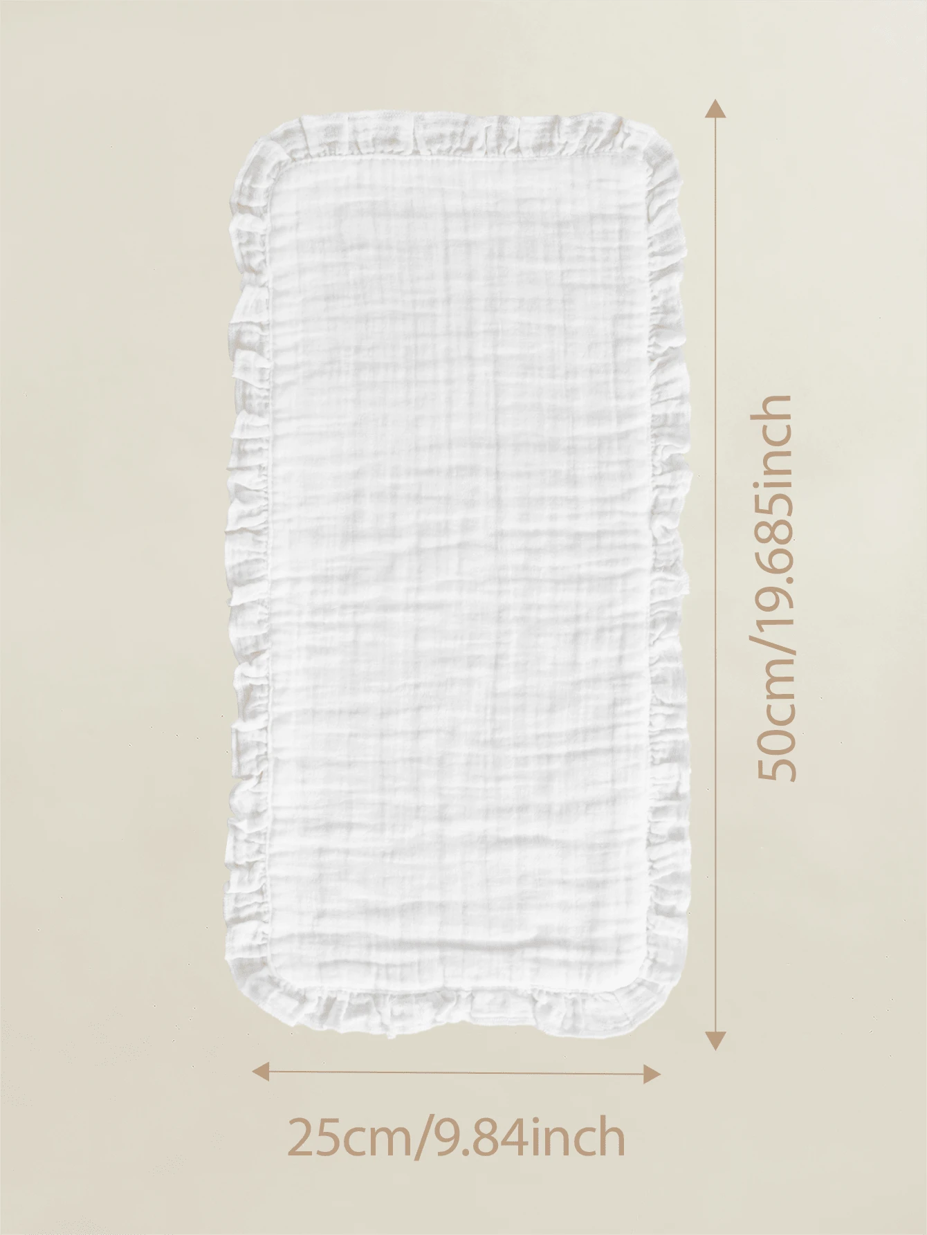 4pcs Oeko-Tex Certified Soft & Comfortable Lace Trim White Bibs/Burp Cloths, Suitable For All Seasons, Newborn & Baby Care