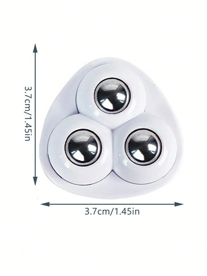 4pcs Self-Adhesive 360° Swivel Casters With Triple Ball Bearings, Silent & Wear-Resistant, Bearing The Weight Of Household Items Without Drilling, Small & Convenient