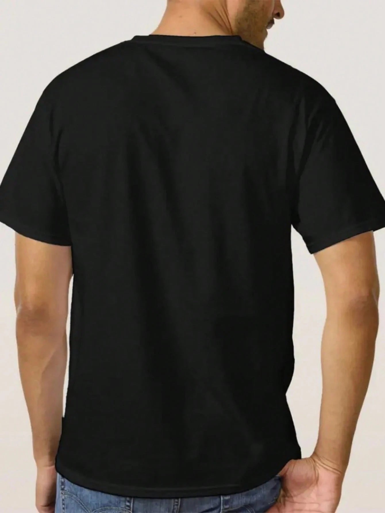 4pcs/Set 100% High-Quality Pure Cotton Men'S Round Neck T-Shirt Made From A Carefully Chosen, Offering Softness And While Being Durable And Fashionable Everyday Appearanc Soft And Comfortable, Suitabl