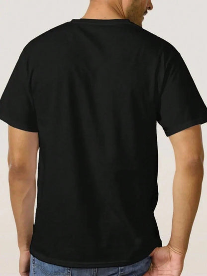 4pcs/Set 100% High-Quality Pure Cotton Men'S Round Neck T-Shirt Made From A Carefully Chosen, Offering Softness And While Being Durable And Fashionable Everyday Appearanc Soft And Comfortable, Suitabl