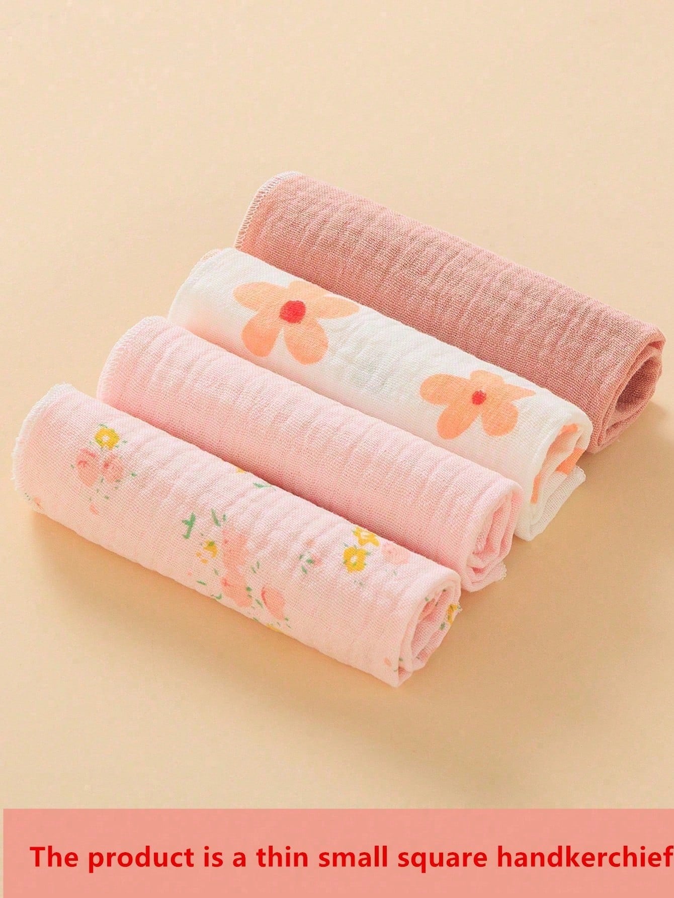4pcs/Set Baby Bibs & Burp Cloths