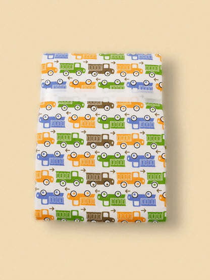 4pcs/Set Baby Blanket Printed Cloud Elephant Car Flannel Swaddle Baby Blanket Spring Summer Thin